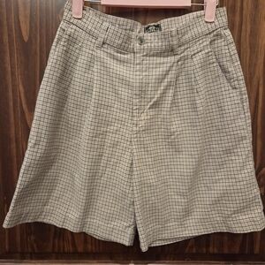 Lee Casuals Checkered Shorts - Brown and Cream